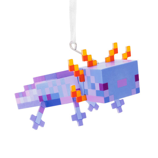Minecraft Blue Axolotl Christmas Ornament
