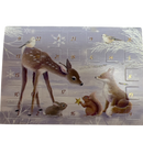Woodland Deer Friends Winter Miniature  Advent Calendar Card