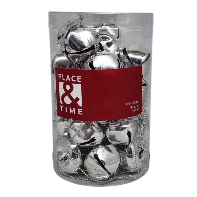 Jingle Bells (30 pack) - 30mm - Silver