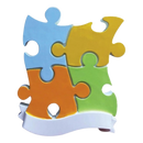 Puzzle Piece Ornament - Family of 4