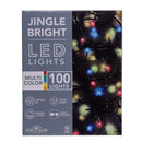 Jingle Bright 100 LED Light Set - Multicolor - Green Wire - Christmas >> Lighting - by Kurt Adler