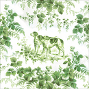 Hunting Toile Evergreen Cocktail Napkins - Housewares >> Paper Goods - by Caspari
