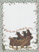 Sticky Note Pad - Bears in a Sleigh - Gift Shoppe >> Book Nook >> Notebooks - by Posies And Such
