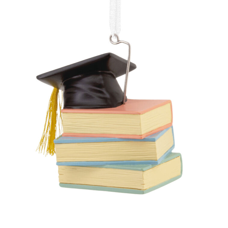 Graduation Cap and Books Class of 2025 Hallmark Ornament