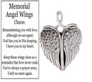 In Memorial Angel Wings Charm