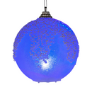 Lighted Ball Ornament - 3 Inch - Luminous Snowflake - Christmas >> Ornaments >> Glass - by Kurt Adler - view 3