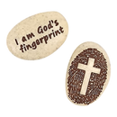 Pocket Fingerprint Faith Token - I am God's Fingerprint