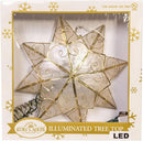 10-Light LED Capiz 8 Point Star Treetop