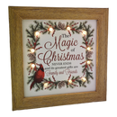 Lighted Holiday Cardinal Block - The Magic of Christmas Never Ends