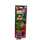 Christmas Pez Dispenser with 3 Rolls of Candy - Elf With Green Base