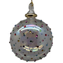 Crystal Clear Ball Ornament with Multicolor Chatons and Gold Crown - Egyptian Glass - by Egyptian Museum - view 2