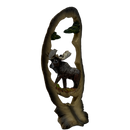 Moose In Feather Figurine