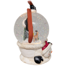 Lighted Spinning Snowman Water Globe Scene