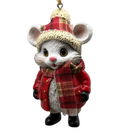 Mouse With Scarf Ornament