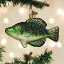 Crappie Fish Glass Ornament
