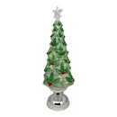Lighted Spinning Waterglobe Christmas Tree - 16 Inch