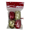 Curling Ribbon Eggs 4 Pack - Gold / Red