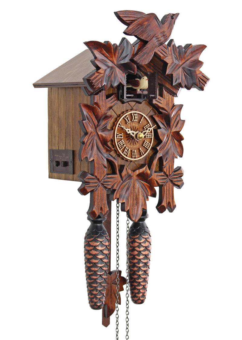 Traditional Vine Leaves - HerrZeit by Adolf Herr Cuckoo Clock