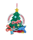 Merry Christmas Crafty  Tree Ornament - Christmas >> Ornaments >> Craft and Hobby - by Kurt Adler