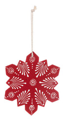Hand Painted Snowflake Ornament -