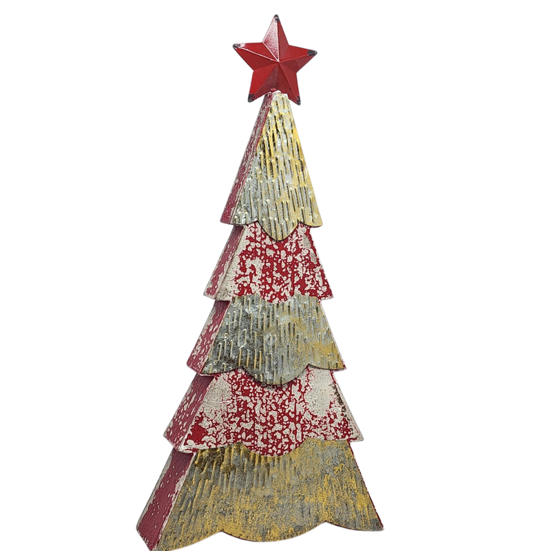 Wood and Metal Holiday Tree -