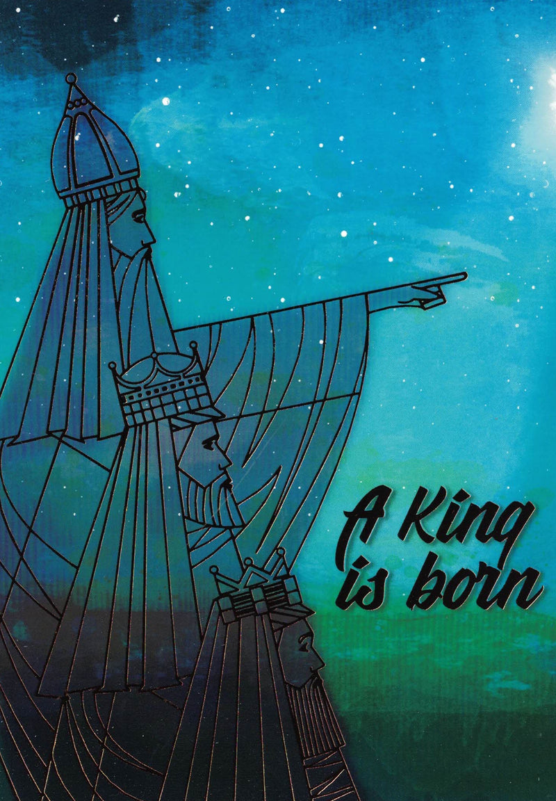 Religious Christmas 16 Card Set - A King Is Born