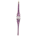 Lavender Twirl Glass Ornament