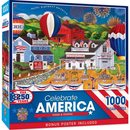 Celebrate America - Stars & Stripes 1000 Piece Jigsaw Puzzle - Toy Shoppe >> Puzzles - by Masterpiece Puzzle