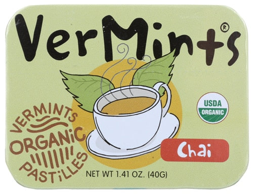 Vermints All Natural Breath Mints 1.41 Ounce - Chai Mint