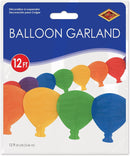 12 foot Paper Garland - Balloons