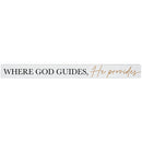 16 inch Shelf Sitter Sign - Where God Guides