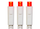 50-Light 5mm Red Frosted LED White Wire Light Set - Christmas >> Lighting - by Kurt Adler