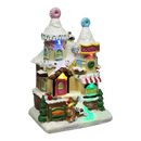 Lighted Resin Gingerbread House - Cookies
