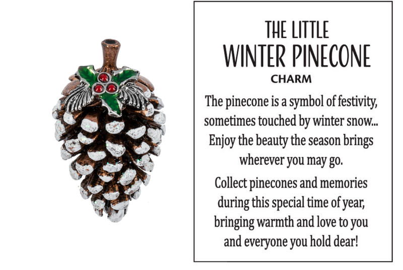 The Little Winter Pinecone Charm