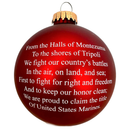 Decorated US Marine Corps Glass Ornament - 3.25-Inch (80mm) - Christmas >> Ornaments >> Military - by Christmas By Krebs - vi
