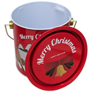 Gift Tin with Handle and Lid - Village Scene