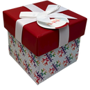 Gift Box Cube for Gift Cards - 3" x 3" - Rainbow Snowflake
