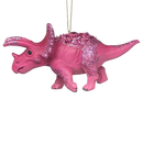 Pink Triceratops Dinosaur Ornament