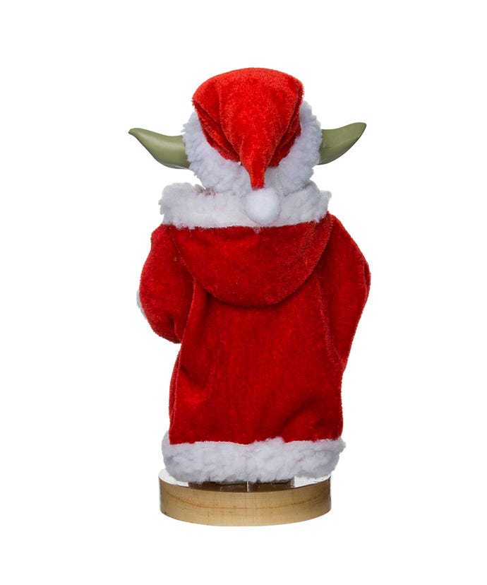Jolly Yoda in Santa Robe Nutcracker