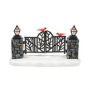Lighted Christmas Gate with Cardinals