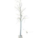 8 Foot White Wrapped Lighted Tree