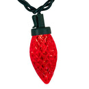 100-Light Multicolor LED Faceted C9 Green Wire String Lights