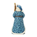 Twilight Elegance: A Regal Santa in Blue and Gold