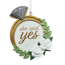 She Said Yes Engagement Ring Ornament