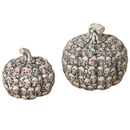 2-Piece Lighted Skull Pumpkin Set - Holidays >> Halloween - by Gerson
