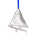 Sailboat Ornament - Christmas >> Ornaments >> Metal - by Danforth Pewter - view 2