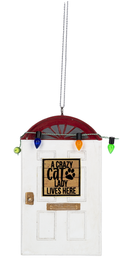 Front Door Ornament - Crazy Cat Lady - Christmas >> Ornaments >> Novelty - by Ganz