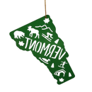 Cutout Metal Vermont Ornament