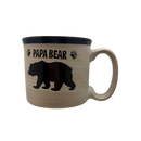Papa Bear - Drip Glaze Mug - Ocean Blue