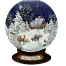 Diecut Snow Globe  Advent Card With Envelope - Christmas >> Advent - by Alison Gardner - view 2